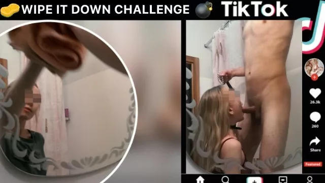 teenager, tik tok, tik tok challenge, wipe it down, tik tok teen, cum...