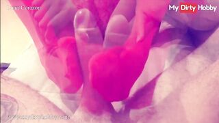 MyDirtyHobby - Sexy Babe Luna Corazon Rubs Her Bf's Cock In Between Her Feet & Makes Him Ecstatic