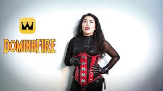 FILIPINA MISTRESS PEGGING WHITE CHASTITY SLUT by DominaFire