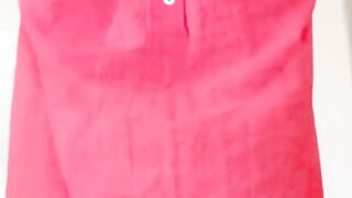 Horny bhabhi showing her big tits and rubbing pussy hard