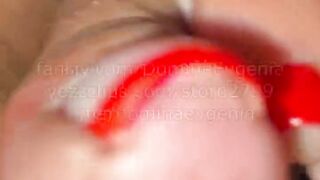 Domina Evgenia - lick my spit off my feet (POV)