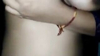 Step sister give a gift for his step brother. Birthday gift