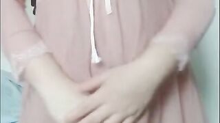 I am pregnant! Finnaly. So exited to be a milf. Amateur pregnat wife in sexy night gown - hot mom