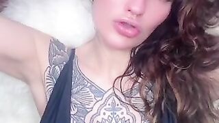 Hot Tattooed Girl's Perfect Tits Begging For Your Cum