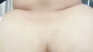 Fat ass Latina gets cream pied