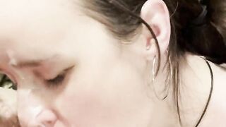 Wife wants cum all over her face