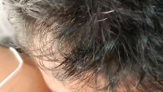 Mexican husband sucking Colombian beautiful brunette