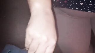 The naughty mom gave me a handjob