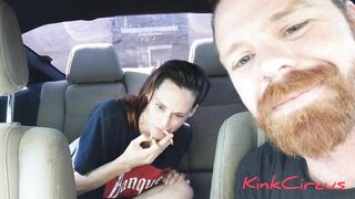 Public drive thru masterbation and food play.