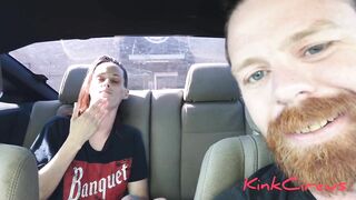 Public drive thru masterbation and food play.