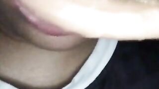 Playing my dildo with condense milk