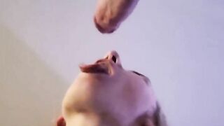 Fuck her pretty face up against the wall - she loves it