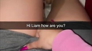 Cheerleader wants to fuck classmate on Snapchat