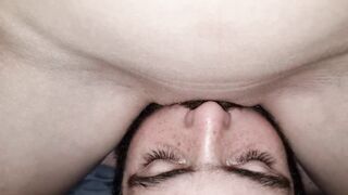 Eating teen pussy for breakfast