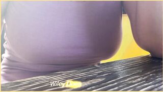 MILF braless at a public resturant