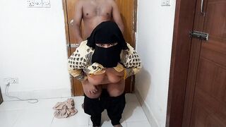 Egyptian Hot neighbor Girl cleans the house and fucks her big ass when her husband is not at home