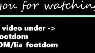 Sexy footjob in nylon, socks and finished handjob!