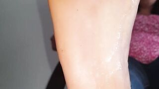 clean all the spit off my feet - latinafeet386