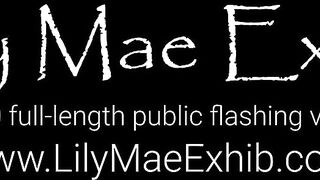 Hot wife flashing tits and pussy on the street!