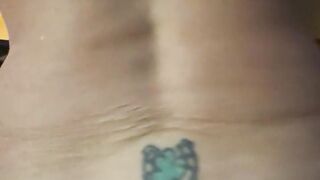 Fit Wife hotel from behind