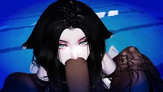 Cat girl loves sucking you off