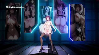 XXX 3D Gameplay - Curvy Babe Stripping And Pussy Flash