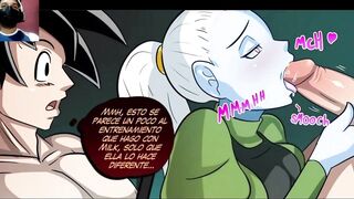 Vados le enseña el nuevo entrenamiento a Goku y Acaba Montando su ENORME VERGA - Dbz Hentai