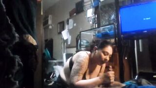 begging to eat my dick up before her man comes