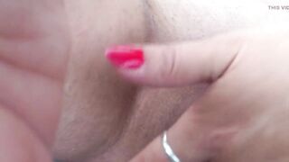 Soaked & Horny - I Finger Myself Hard While My Husband Drives!