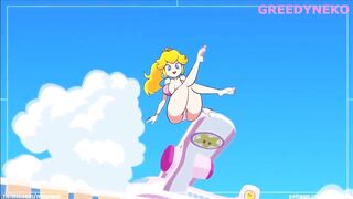 Princess Peach gets fucked by a big cock that ejaculates in her