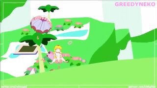 Princess Peach gets fucked by a big cock that ejaculates in her
