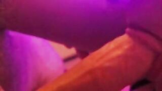 Pre-game deepthroat , she loves gagging on this cock