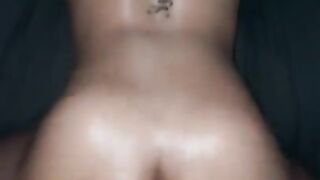 Bubble butt ebony queen cum over and over on bbc