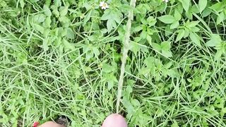Pissing in the sun ???? and cumming in the garden ???????? I'm becuming adickted to pee porn!