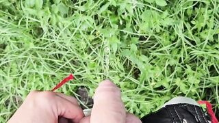 Pissing in the sun ???? and cumming in the garden ???????? I'm becuming adickted to pee porn!