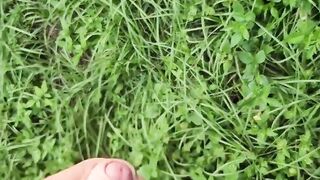 Pissing in the sun ???? and cumming in the garden ???????? I'm becuming adickted to pee porn!