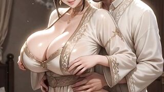 AI virtual couple - soft artistic sceen. “This video features 100% AI-generated fictional adult characters. No real persons