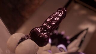 Novabeast Shows the Might Glow on her Cock / VRChat