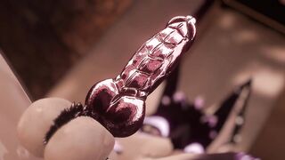 Novabeast Shows the Might Glow on her Cock / VRChat