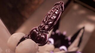 Novabeast Shows the Might Glow on her Cock / VRChat