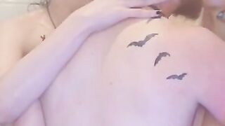 2 Hot Emo Chicks get Railed in Steamy Shower Threesome