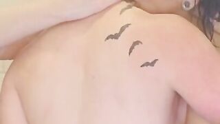 2 Hot Emo Chicks get Railed in Steamy Shower Threesome